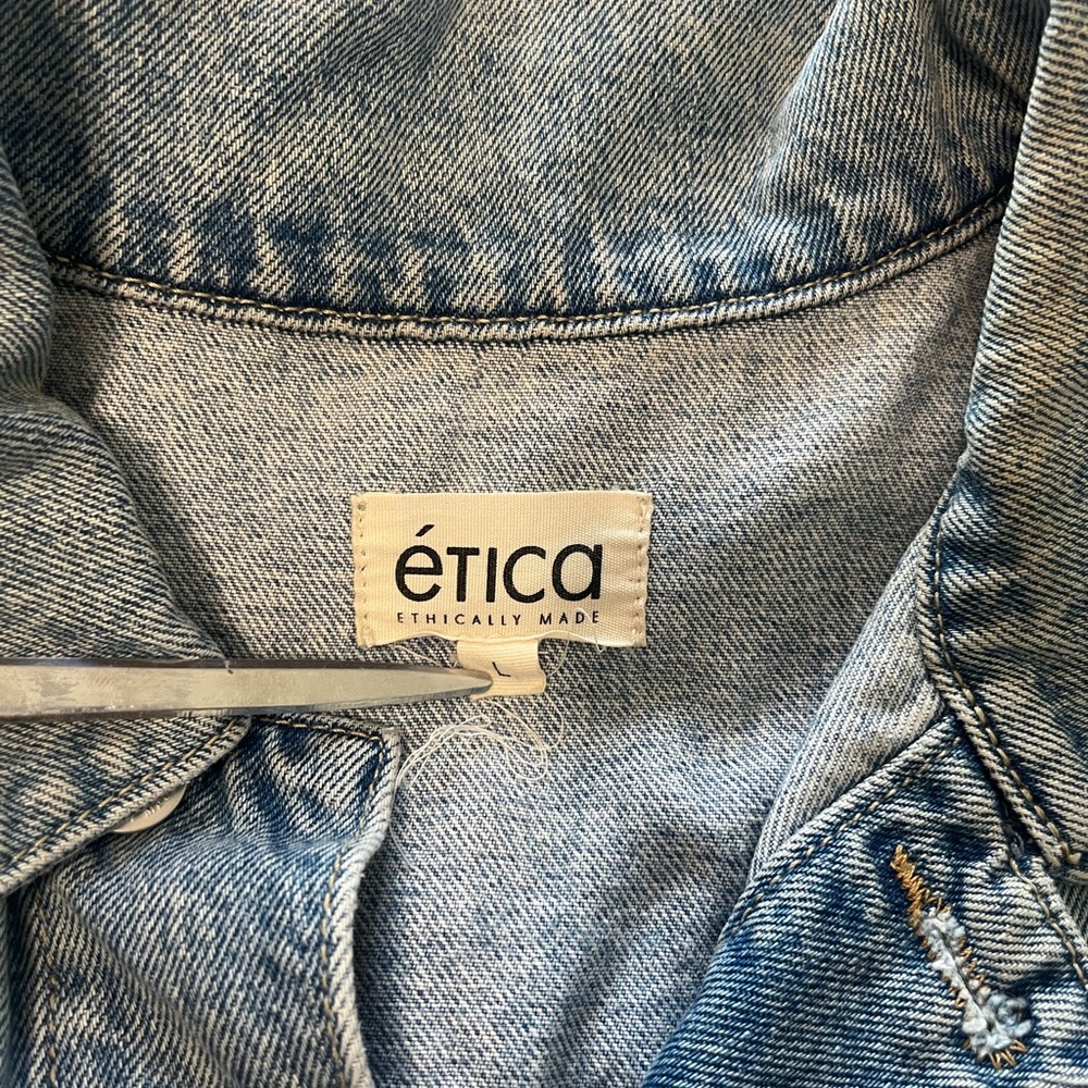 Ethica Denim Jacket With Button Front - image 5